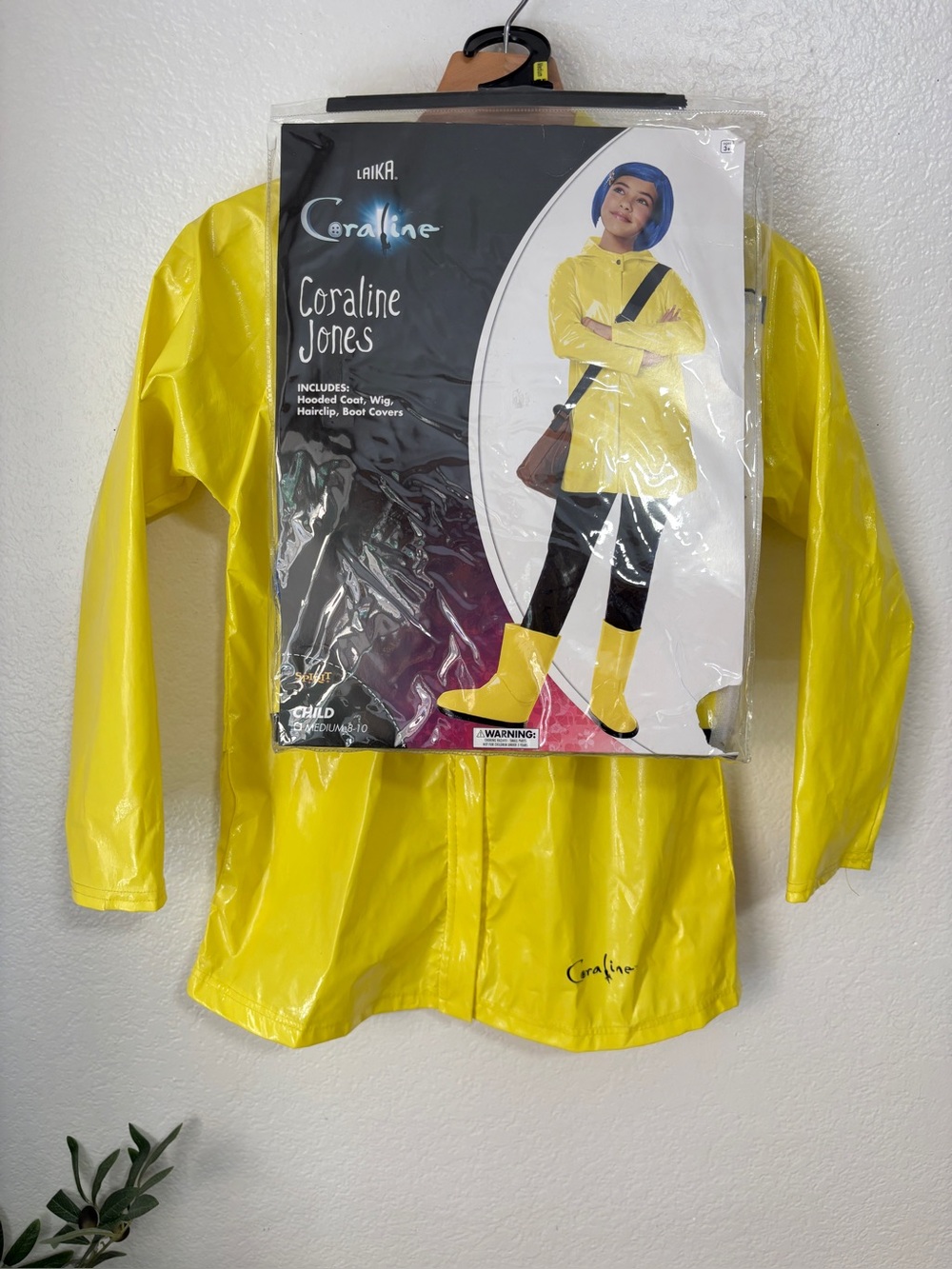 Kids CORALINE JONES Costume Size Medium 8/10